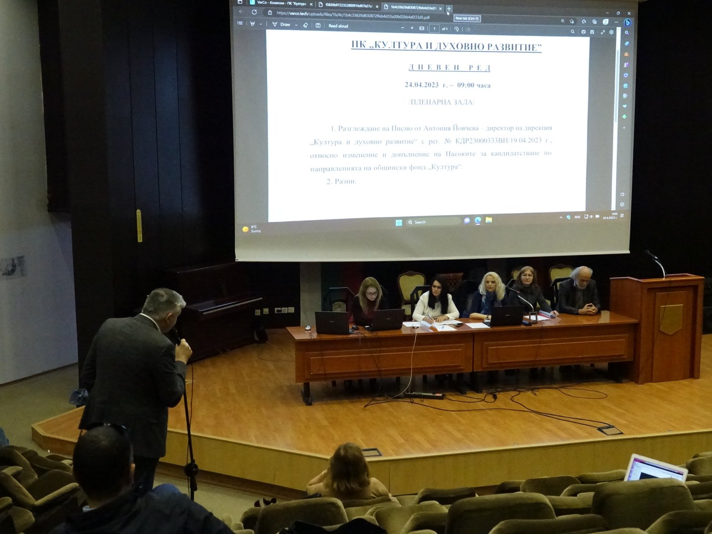 Промените за финансиране бяха подкрепени на заседание на Комисията по култура. Снимки ОбС Варна