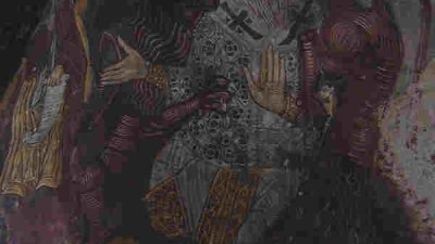 Св. свещеномъченик Игнатий Богоносец, епископ Антиохийски. Стенопис в манастира Панагия Сумела в Турция