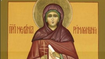 Преподобна Мелания Римлянка от 20-годишна възраст се посветила на служене Богу