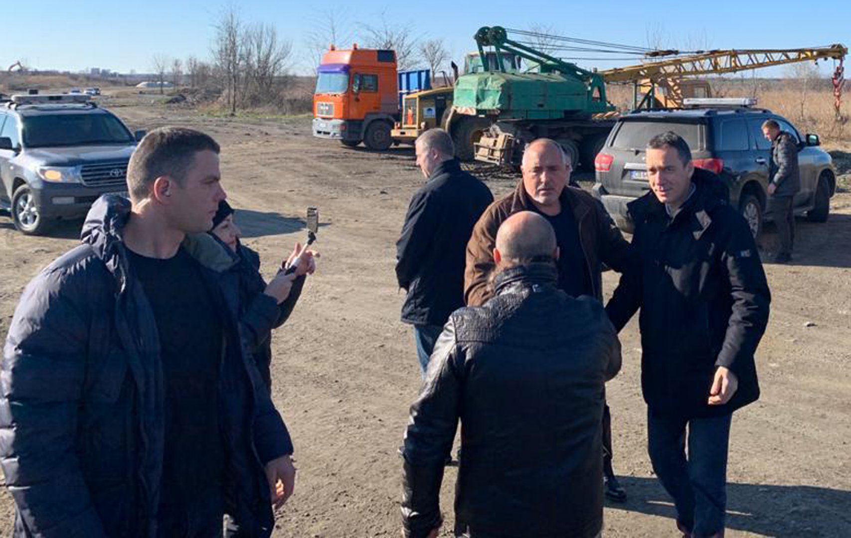 Премиерът Борисов инспектира обхода на Поморие. Снимки Пресцентър МС
