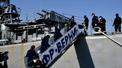 На 16-ти април фрегатата ще акостира в база Бургас. Снимка ВМС