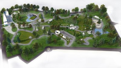 Тази визия на парка бе представена за обсъждания и критики през янауари 2019 година
