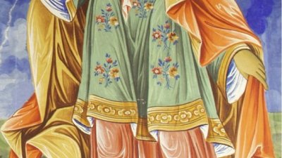 Образът на свети Лазар е изписан в цял ръст в параклиса на Рилския манастир Свети Архангели