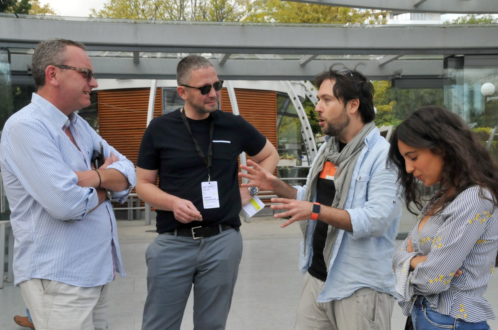 В Бургас вече е и режисьорът Дианмарко Дагостино (вдясно), чийто филм участва в официалната селекция на фестивала. Снимки Лина Главинова
