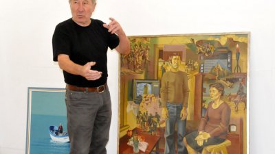 Йордан Маринов сега рисува у дома. Снимка Архив Черноморие-бг
