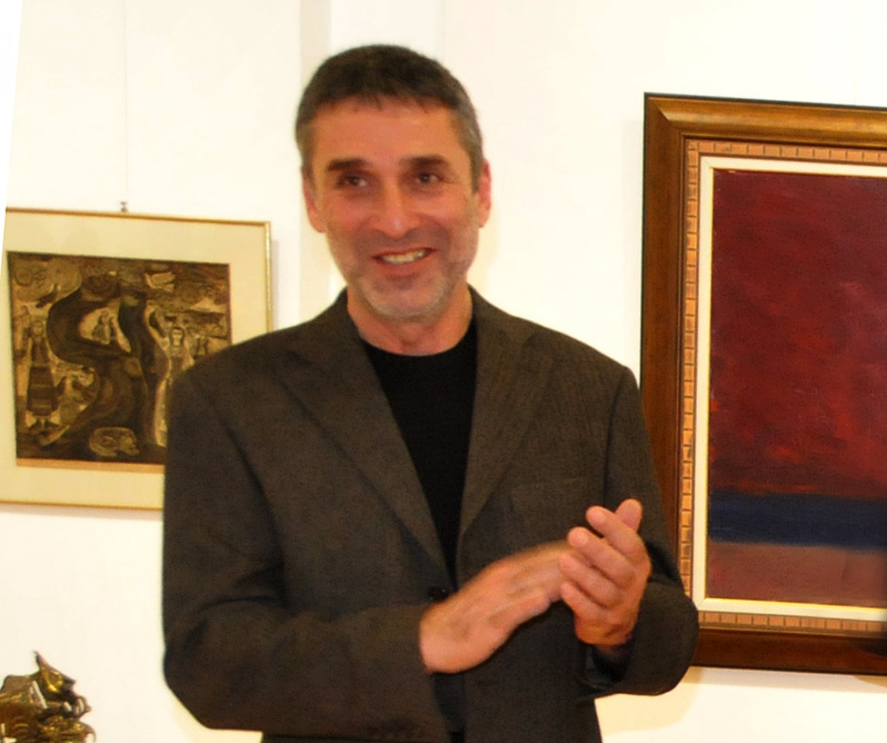 Художникът Милчо Талев за първи път ще гостува със самостоятелна изложба в галерия Бургас. Снимка Лина Главинова