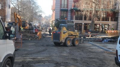 В момента улица Алеко Богориди е в ремонт. Снимка Архив Черноморие