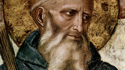 Преподобни Бенедикт Нурсийски умрял в Монте Касино при град Неапол в 543 г.