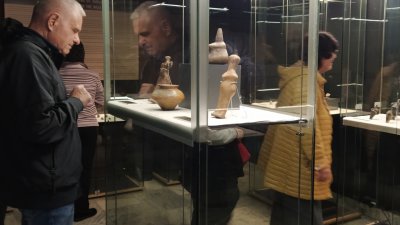 Откриването на изложбата Праисторически божества от Западния Понт даде начало на Нощт ана музеите. Снимка Петя Добрева
