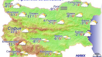 По Черноморието ще преобладава слънчево време. Графика НИХМ