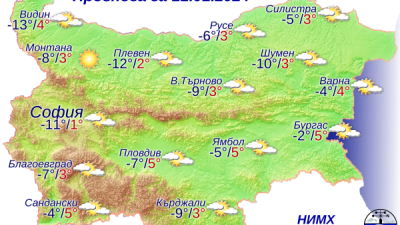 По Черноморието температурите ще бъдат по-високи. Графика НИХМ