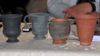 С реплики на тези чаши посетителите ще пият вино, докато разглеждат експонатите в Археологическата експозиция. Снимка Черноморие-бг