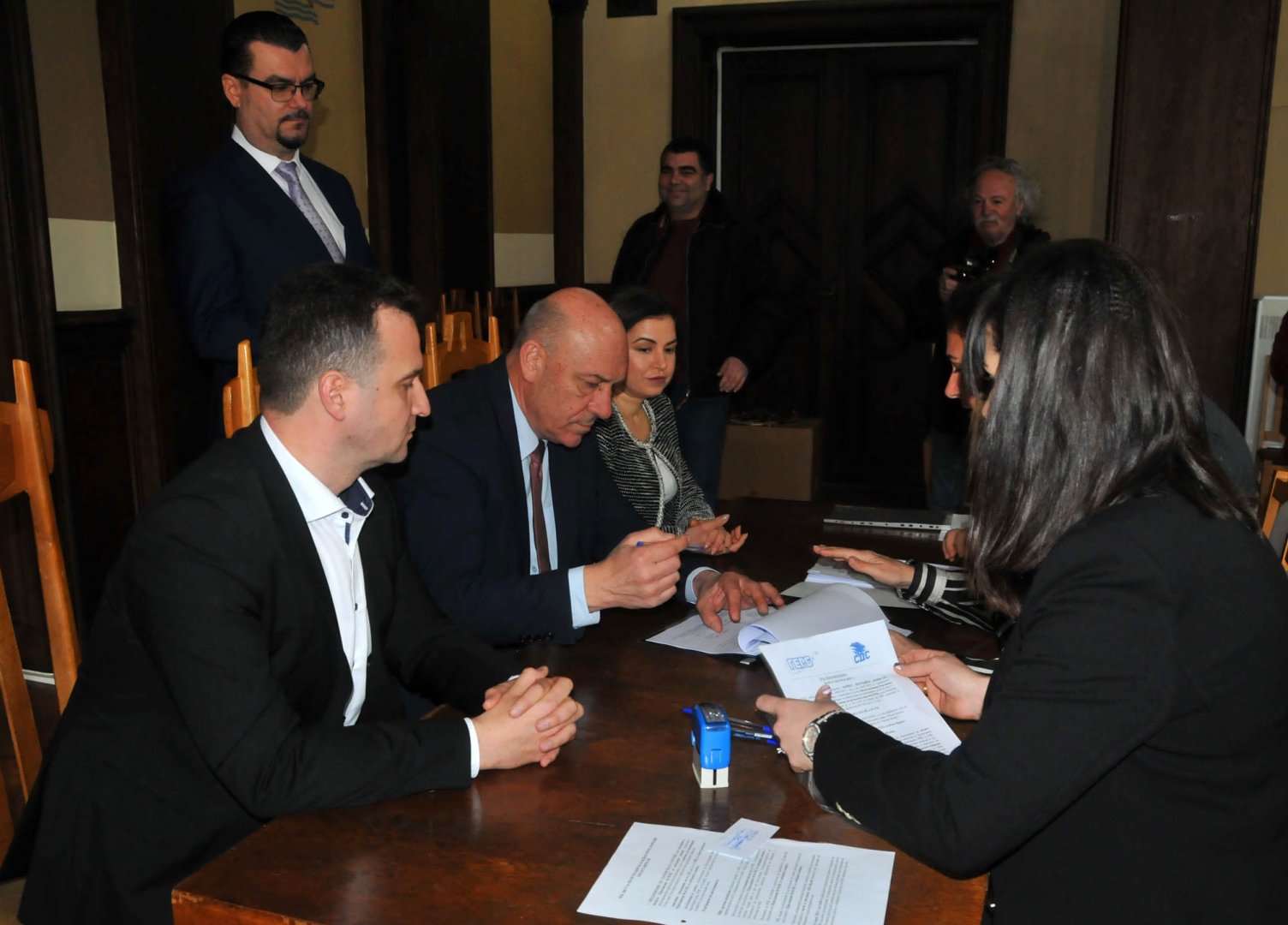 Жечо Станков (вляво) отново ще води листата на коалиция ГЕРБ - СДС. Снимки Черноморие-бг