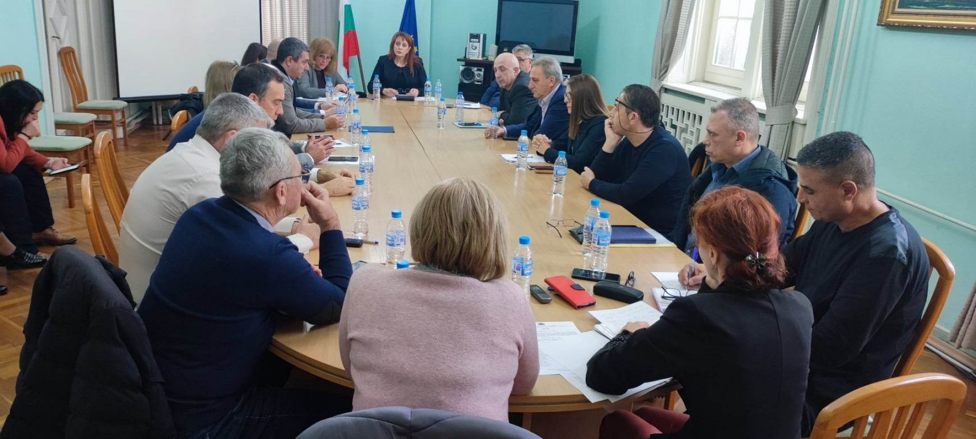 Решението за обяваване на бедствено положение в няколко общини е взето на заседанието на Асоцияцията по ВиК. Снимка Областна управа Бургас