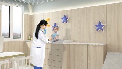 Тригодишният бизнес план за развитието на болница Света Анастасия предвижда лечебното заведение да разполага със 133 болнични легла. Визуализация Община Бургас