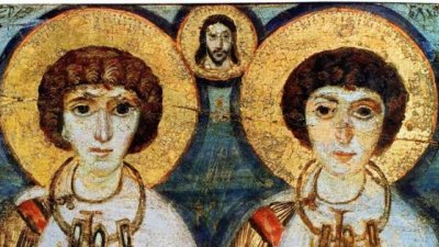 Светите мъченици Сергий и Вакх пострадали за тържеството на Божията църква в 295 година
