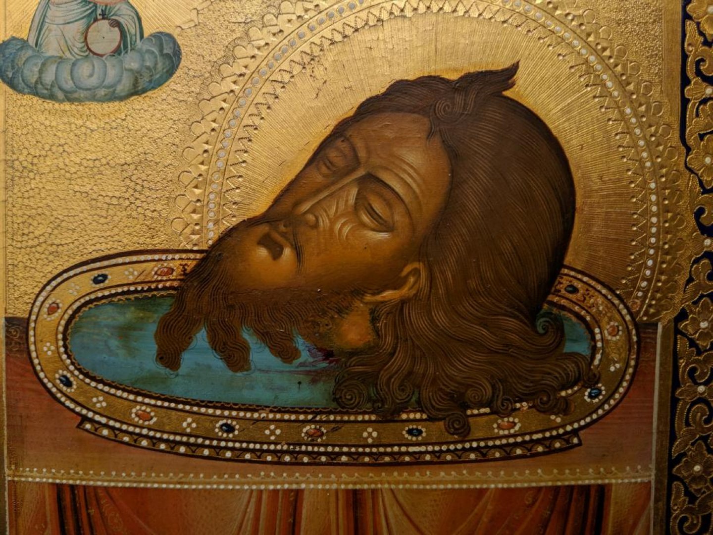 Главата на свети Йоан Кръстител е отсечена по искане на Иродиана