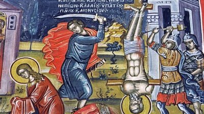 Светият старец Лукилиан бил разпнат на кръст