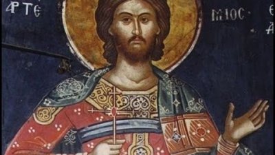 Свети Артемий бил посечен с меч в 361 година