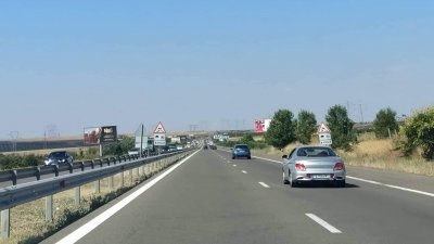 Входът и изходът на магистрала Тракия са затворени. Снимка Петя Добрева 