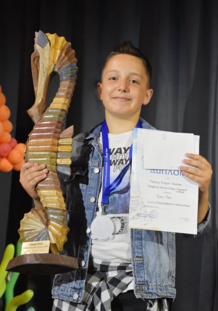 Мартин Стоянов спечели Гран при в конкурса. Снимки Община Варна