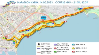 Реорганизацията ще бъде направена за времето на провеждането на маратона. Снимка Община Варна