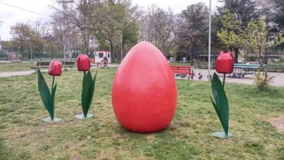 Великденски яйца ще бъдат поставени на пет места в града. Снимка Община Варна
