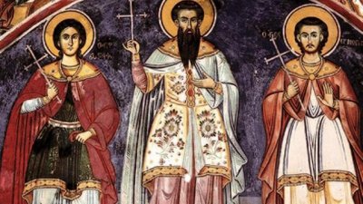Свети мъченици Мина, Ермоген и Евграф